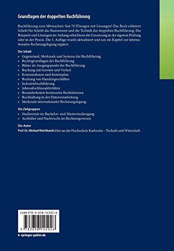 Couverture du livre de Grundlagen der doppelten Buchführung: Schritt für Schritt einfach erklärt Fast 70 Übungen mit Lösungen