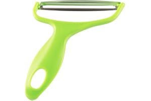 SMELEYOU Éplucheur de légumes, Éplucheur à Large Gueule, Râpe à Choux à Large Gueule en Acier Inoxydable, Trancheuse de Fruits multifonctionnelle pour la Cuisine, Vert