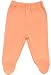 Organic Cotton Baby Pants with Feet GOTS Certified Unisex Clothes (Orange, 0-3m)