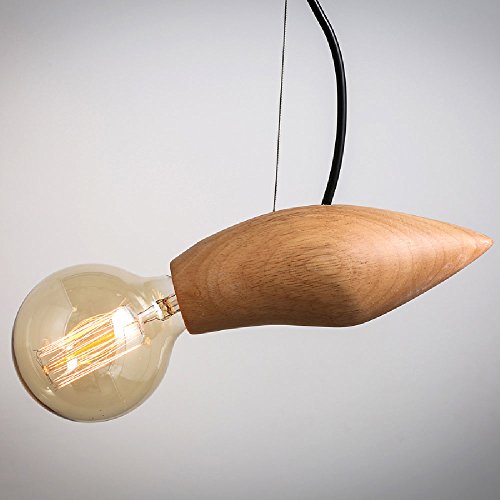 Preisvergleich Produktbild Kreatives Holz Glas Glühwürmchen Kronleuchter Modernes einfaches Restaurant Anhänger Bar Cafe Bekleidungsgeschäft Kronleuchter Kette: 1200mm (einstellbar) 110V ~ 240V zwei Farben ( Color : Light color )