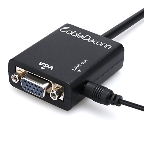 CableDeconn 3In1 HDMI Male to VGA Female With Audio + HDMI TO Mini Micro HDMI Adapter Kable Konverter - 5
