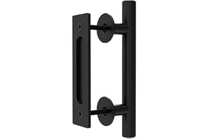 CCJH 24 cm skjutdörrhandtag svart dörrhandtag modern