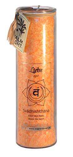 Palm Light 4041678000806 Chakra Kerze, Swadhishthana-Chakra, orange
