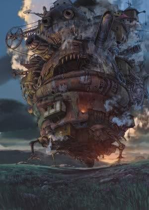 HOWL'S MOVING CASTLE - JAPANESE TEXTLESS MOVIE FILM WALL POSTER - 30CM X 43CM
