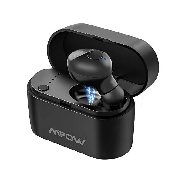 Mpow Bluetooth Headset in Ear, V 5.0 Bluetooth in Ear Kopfhörer mit tragbar Ladebox,15 Stunden, Freisprech Auto, Bluetooth Headset für iPhone,Huawei,Samsung,Tablet,Laptop,usw.(nur für einen Ohr)