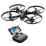 -[Cámara HD 720P con trasmisión wifi]. Este dron apto para viajar es ideal para sacar un selfie HD con la cámara de 720P. Puede ver vídeo en directo con la transmisión WIFI en tiempo real y disfrutar de la experiencia FPV.