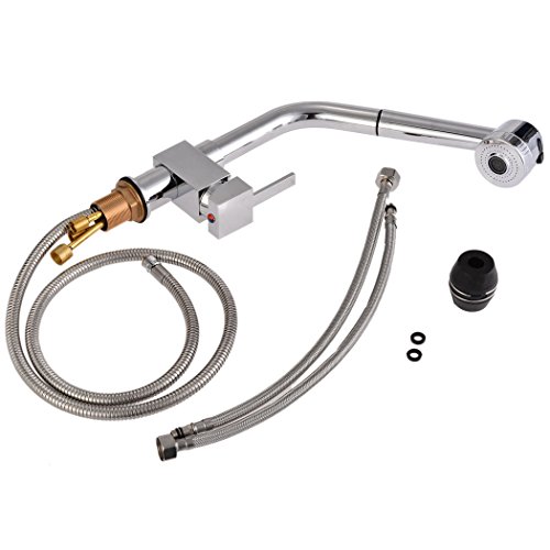 Ancheer 360° Drehbar Spültisch Mischbatterie Einhebel Wasserhahn Küchearmatur Einhandmischer für Küchen,Badezimmer, Waschbecken - 5