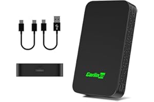 CarlinKit 5.0 Wireless CarPlay/Android Auto 2Air Adaptador ，Convierte CarPlay&Android Auto por Cable a inalámbrico，Soporta actualización OTA