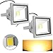 Produktbild VINGO® 2X LED 20W Fluter Spot Außenstrahler Scheinwerfer Warmweiß 80LM/W leuchtmittel 3000-3200K Wasserdicht Gartenleuchte