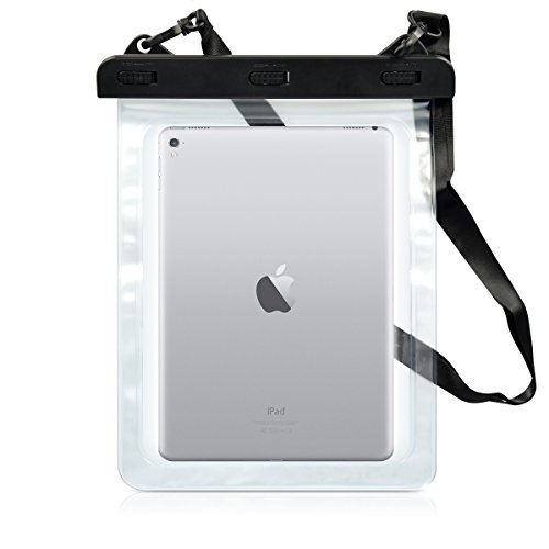 kwmobile Wasserdichte Strandtasche Beachbag für Tablets – Outdoor-Schutzhülle für den Strand in Transparent – z.B. geeignet für Apple, Samsung, Lenovo, Asus, Huawei, Amazon, Acer, Microsoft, Sony, LG - 5