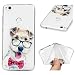 Produktbild Handy Silikonhülle für Huawei P8 Lite 2017, Stoßfest Schutz Tasche Weich TPU Gel Bumper Damen Herren Etui Dünn Transparent Durchsichtige Cover Case (Hund) Kratzfest Anti Fingerabdruck