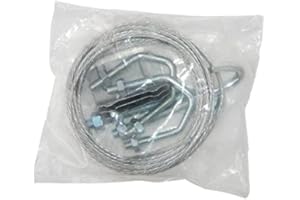 Auline Lashing Kit for TV Aerial Chimney Bracket 1.5" Pole Installation Corner Plates J Bolts V Bolts 5m Lashing Wire