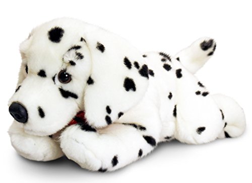 Keel Toys peluche perro dálmata, peluche tumbado aprox. 30 cm