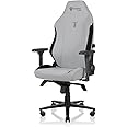 Secretlab Titan Evo Ash Gaming Chair - Reclining - Ergonomic & Comfortable Computer Chair with 4D Armrests - Magnetic Head Pillow & 4-Way Lumbar Support - Regular - Gray - Leatherette (Regular)
