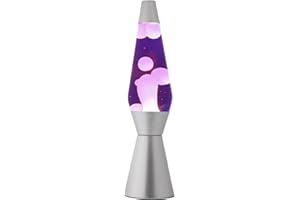 I-TOTAL - Lampe à Lave Magma & Glitter (Mauve/Rose)