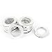 Produktbild sourcing map 10stk Silber Kunststoff 41mm inneren Dmr Vorhangringe Faltgardinen Gardinenringe