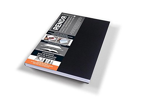 Crescent Karton CO Papier Rendr No Show durch flach Liegen Sketch Book 3,5 x 14 cm, 32 Blatt