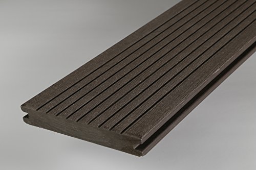 WPC Terrassendiele Volldiele Inovation 138 x 19 mm Musterbox mit allen Systemteilen - 8