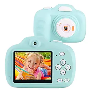 Kids Camera Gifts for 3-12 Year Old Girls HD 12.0MP 2.3'' Screen Video Camera for Kids Soft Anti-Drop Children Toy Camera Mini Camcorder with 1000mAh Battery (8G TF Card Included, Green)