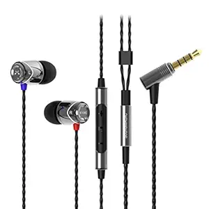 Soundmagic E10C in-Ear Wired Headphones with Mic (Black)