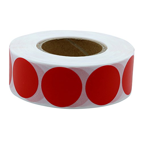 Hybsk Dot de codificaci n de color etiquetas redondo 25 mm Natural
pegatinas de papel adhesivo etiqueta 1000 por rollo color rosso