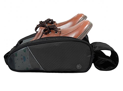 BAGSMART Polyester-Schuhbeutel Reiseschuhtasche mit Reißverschluss (32 x 14 x 23cm) - 4