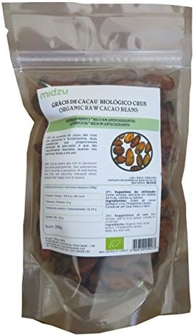 Organic raw cocoa beans Midzu 200 g x 2 bags - 400 g