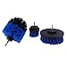 Produktbild TOPBATHY Bohrer Reinigungsbürste Anhänge Power Scrubber Brush Kit für Fliesen Bodenbelag Keramik Badreinigung 3 stücke (Blau)