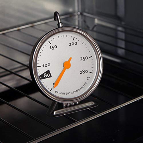 Preisvergleich Produktbild Edelstahl-Backofenthermometer mit einfachem zu lesen Vorwahlknopf-Küchen-Nahrungsmittelfl... das 50-280 Celsius kocht