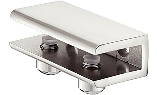 Preisvergleich Produktbild Glasbodenträger Regalbodenträger Regalträger Tablarträger Glasbodenhalter Edelstahlfarben