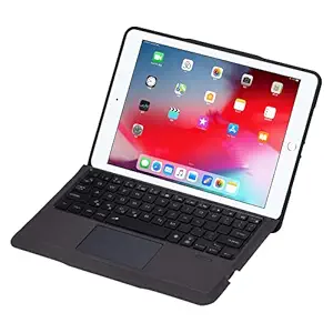 T206D Bluetooth Keyboard Case for iPad 10.2 (2019 7Th Gen)(2020 8th Gen) iPad Air (2019 3rd Gen) iPad Pro 10.5 (2017) with Touchpad & Backlit, Detachable Keyboard (with Touchpad &Backlit, Black)