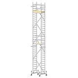 Mit 4 Rollen (Ø 150 mm) auf höhenverstellbarer Stahlspindel