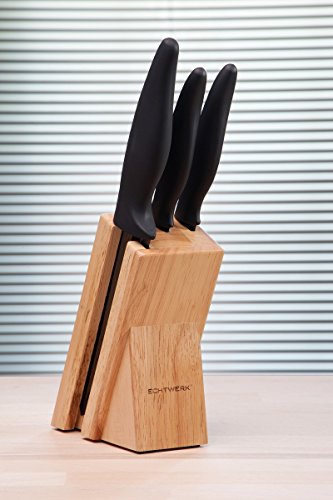 ECHTWERK Messerblock aus Holz für 3 Teile - 3