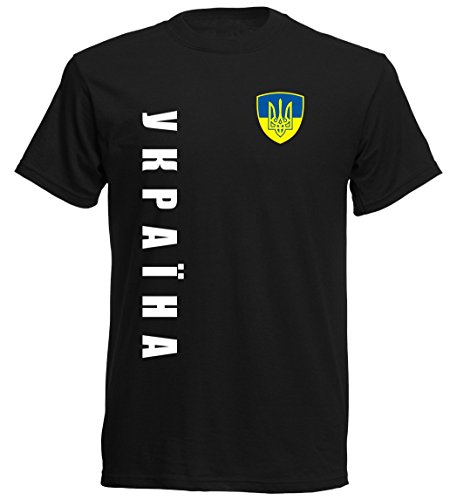 Ukraine EM 2016 T-Shirt Trikot – S M L XL XXL – schwarz 10 (M)