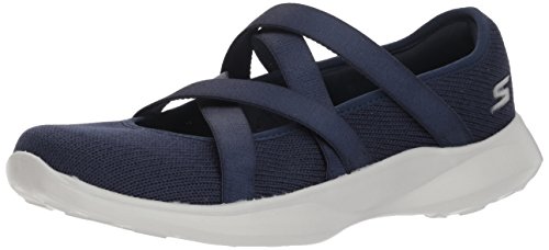 Skechers Serene-Elation, Bailarinas con Punta Cerrada para Mujer, Azul (Navy/Grey Nvgy), 40 EU