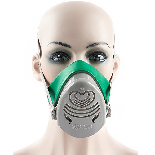 Preisvergleich Produktbild Babimax Staubmaske Atemschutzmaske effektive Halbmaske Sicherheitsmaske Gasmaske aus Silikon mit Filter anti-Feinstaub anti-Partikel anti-PM2.5 in der Industrie und Landwirtschaft