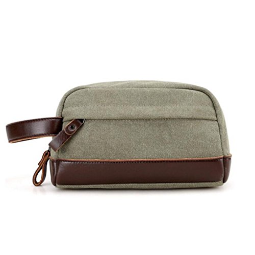 Preisvergleich Produktbild Sucastle Beiläufige Retro europäische Multifunktionsmänner Damen-Tasche Leinwand Armee-Grün 32x13x12cm