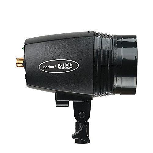 Godox 2x180W Photo Studio Strobe Flash Light Head with RT-16 Channel Trigger & Softbox & Spare Modeling Lamp (K-180A kit)