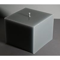 OUTDOORKERZEN, Outdoor Kerze, Flammschale, groß, Garten, Terrasse, Dekoration, Kerzen, grau, 15 x 15 x 12 cm, Brenndauer 80 Std., Unikat