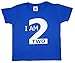 Fab4babystars Children's I Am 2 Tee Shirt, Royal Blue, Age 2-3 years