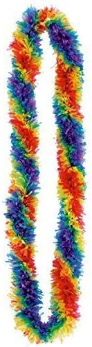 Amscan Hawaiian Poly rainbow Leis (12 Pack)