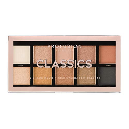 Profusion Cosmetics Collection de 10 Palettes d'ombre à Paupières, Classics