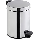 VitrA Arkitekta A44012 &Ccedil;&ouml;p Kovası, Yavaş Kapanır, 4,5 L, Parlak Paslanmaz &Ccedil;elik