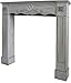 Price comparison product image Casa-Padrino Country Style Fireplace Surround Antique Gray 105 x 17 x H 102 cm - Handmade Fireplace Surround in Shabby Chic Look