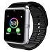 Produktbild Jourist Smartwatch mit Bluetooth, Kamera, SIM-Slot und Steckplatz für microSD-Karte (Farbe: Silber)