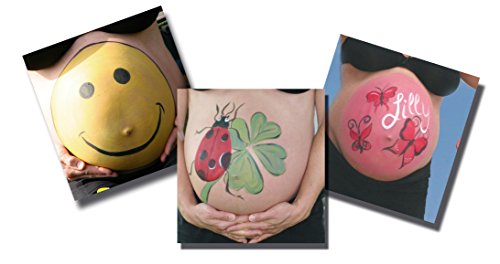 Eulenspiegel Tausendschön Bauchbemalungs-Set mit Schminkfarben von Eulenspiegel, Bellypainting - 2