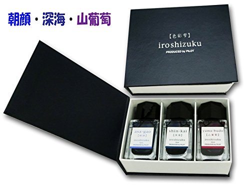 Pilot Iroshizuku Mini Fountain Pen Ink - 15 ml Bottle 3 Colors Set - AS/SNK/YB (Japan Import)