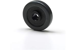 Foppapedretti 4 ruedas de goma para planchar muebles, negro