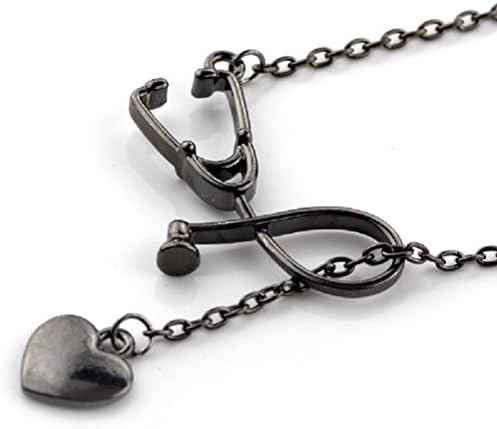 Stethoscope Necklace Heart and Stethoscope Pendant for Doctor Medical Student Gift the Doctor Nurse Jewelry