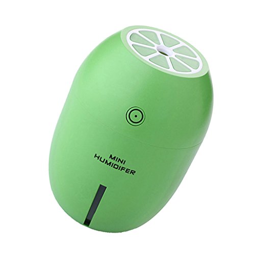 Gazechimp Kreativ Mini Zitrone USB 180ml Ultraschall Luftbefeuchter mit LED Licht Luftreiniger Diffusor Farbwahl – Grün - 4